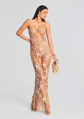 Serafina Open Crochet Dress