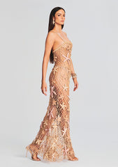 Serafina Open Crochet Dress