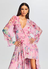 Sage High Low Dress