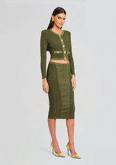 Sephira Metallic Rib Knit Jacket