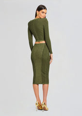 Sephira Metallic Rib Knit Jacket