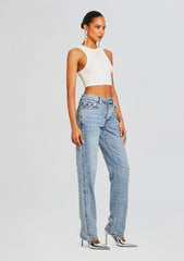 Vero Embellished Denim Pant