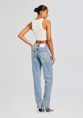 Vero Embellished Denim Pant