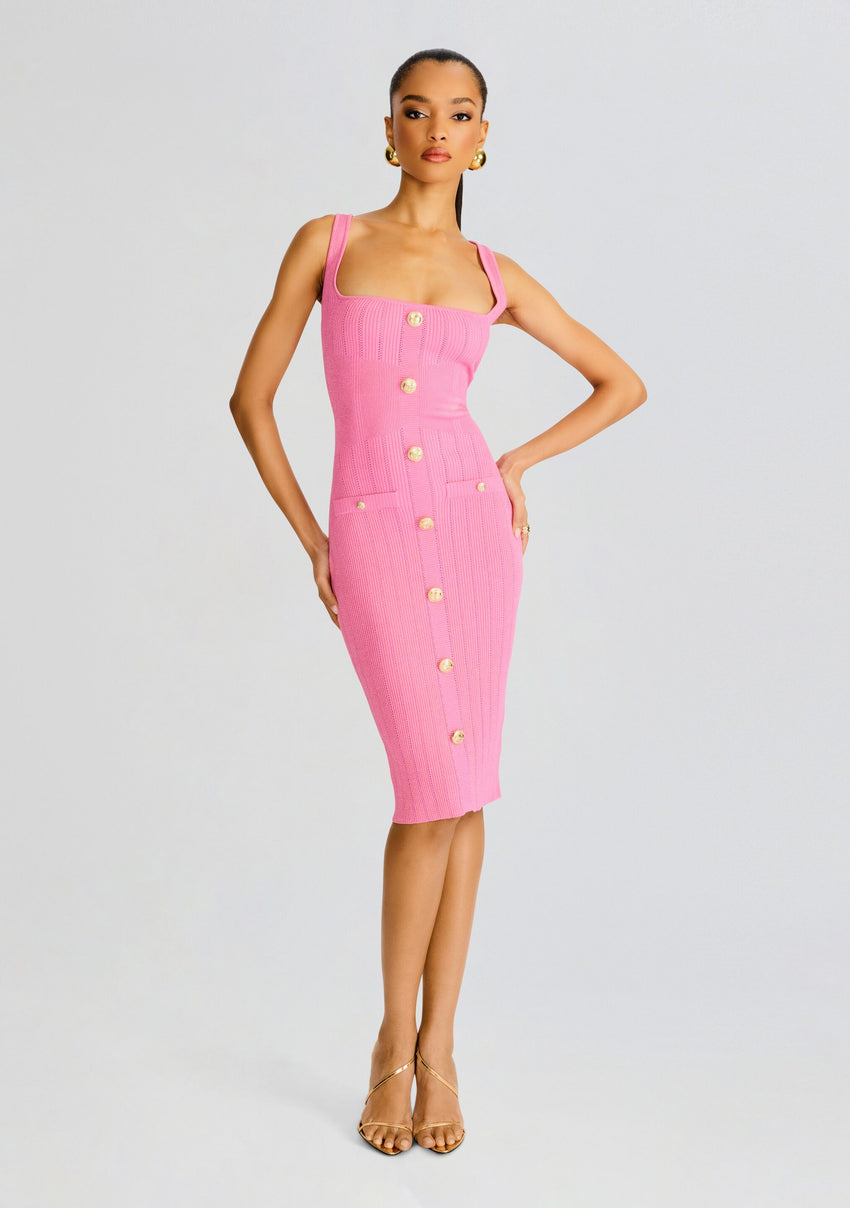 Laney Metallic Knit Dress