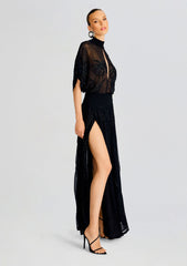 Nalina Embellished Silk Chiffon Dress