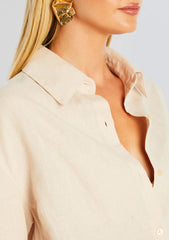Bella Linen Shirt Blouse