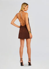Riviera Halter Mini Dress