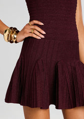Audrina Metallic Knit Dress