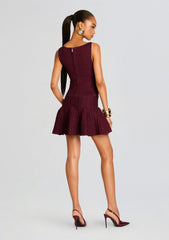 Audrina Metallic Knit Dress