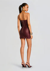 James Coated Denim Mini Dress