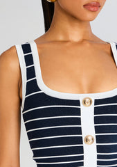Zadie Metallic Knit Top