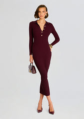 Buffy Metallic Knit Dress