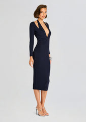 Odelia Metallic Knit Dress
