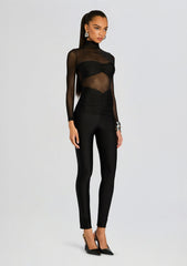 Brietta Bandeau Mesh Catsuit