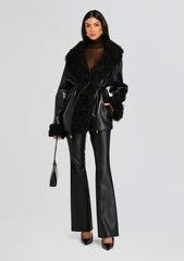 Roxanne Vegan Leather Coat