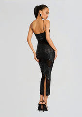 Carmine Embellished Dress