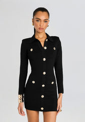 Maggie Metallic Bandage Knit Dress