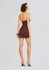 Harlynn Metallic Bandage Knit Dress
