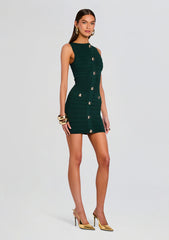 Erin Metallic Bandage Knit Dress