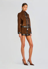 Nanna Suede Leather Jacket