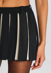 Ludo Metallic Knit Skirt