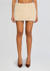 Minerva Faux Fur Skirt