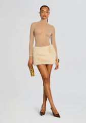 Minerva Faux Fur Skirt