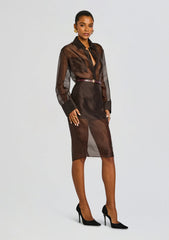 Elda Silk Midi Skirt