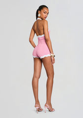 Jayde Metallic Rib Knit Romper