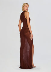 Henne Metallic Knit Maxi Dress