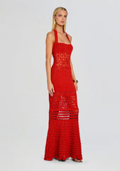 Peggie Crochet Maxi Dress