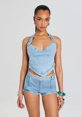 Amelisse Denim Top