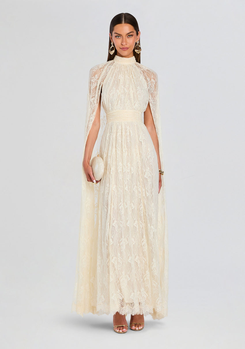 Onir Cape Maxi Dress