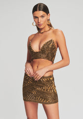 Tellow Sequin Skirt