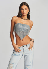 Milos Embellished Chainmail Top