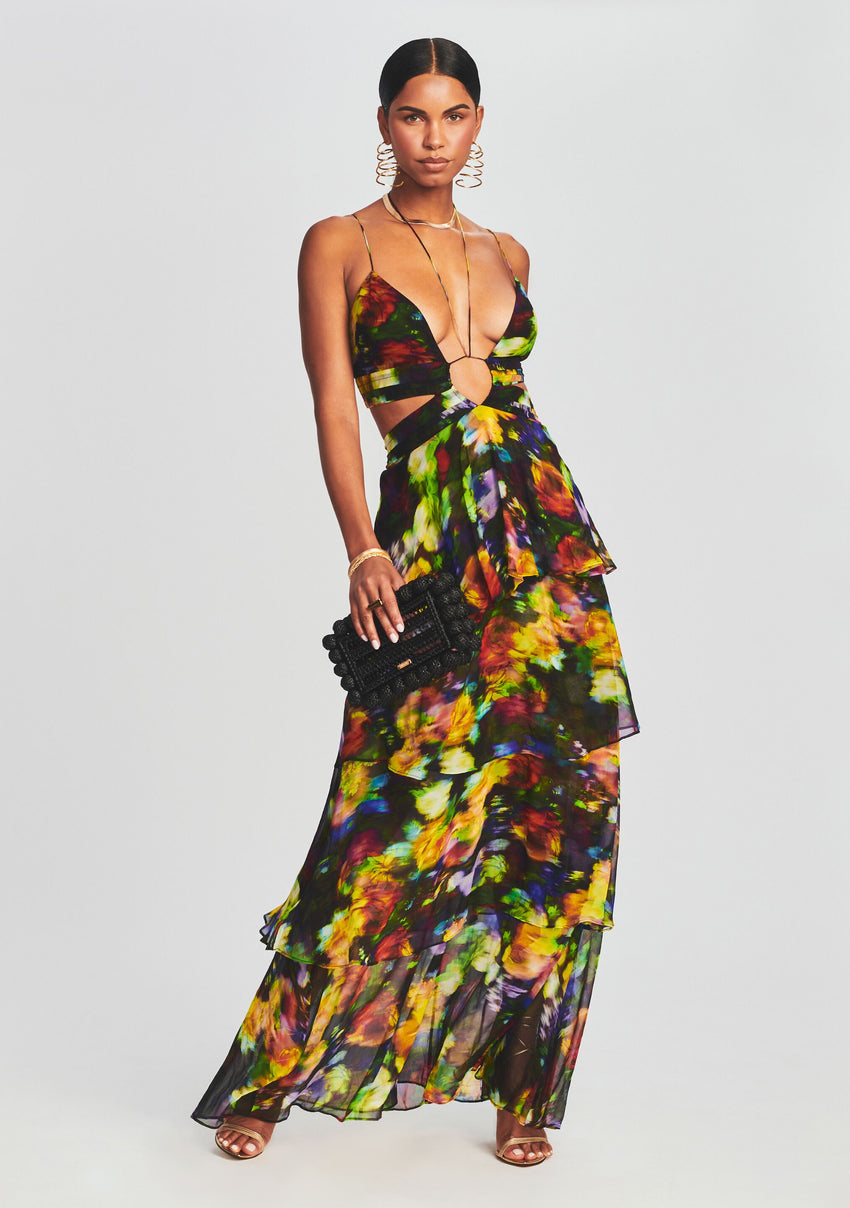 Paulina Silk Chiffon Dress