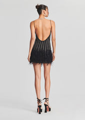Rubina Sequin Feather Dress