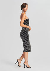 Minetta Embellished Chiffon Dress