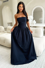 Iridessa Strapless Maxi Dress - Navy