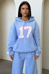 Kaile Wide Leg Sweatpants - Blue