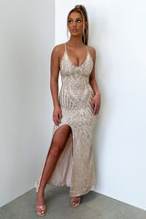 Narissa Maxi Dress - Gold Sequin