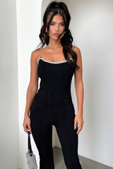 Nyra Corset Top - Black