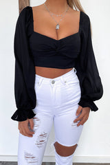 Perra Crop - Black